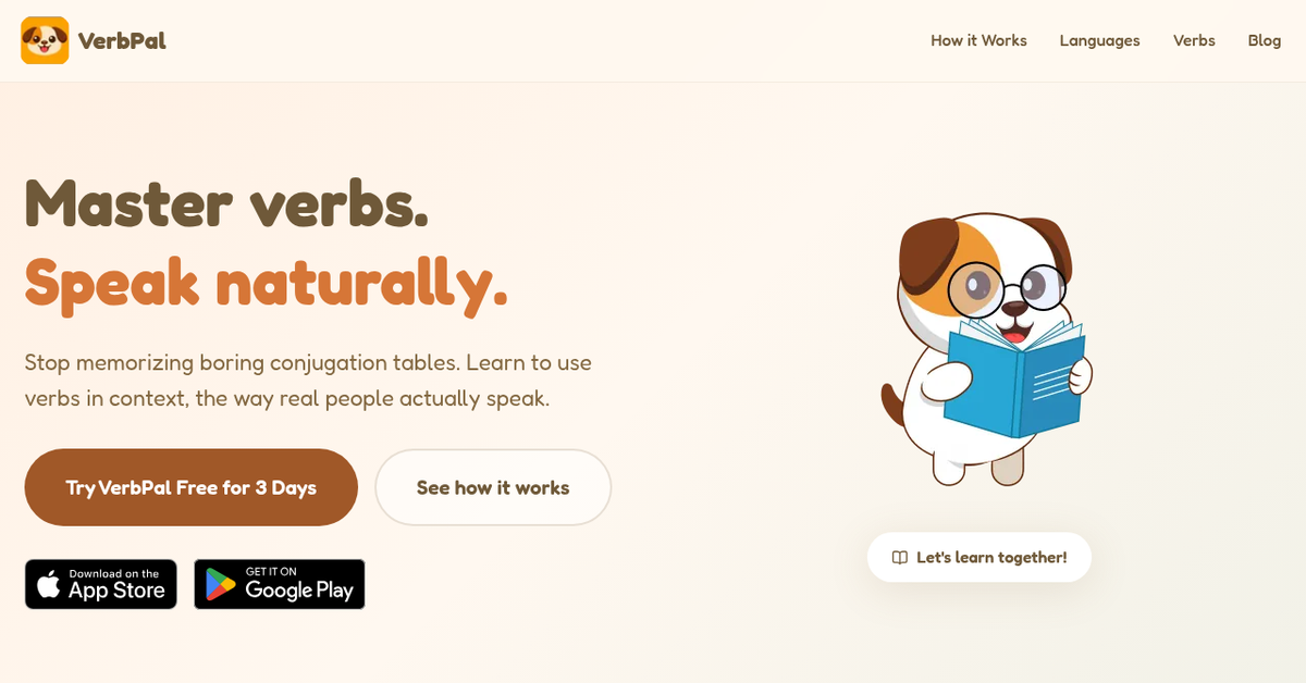 VerbPal screenshot 2